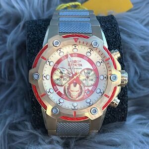 Invicta "Tony Stark" Iron Man Chronograph Watch Gold/Red #1083 of 3000